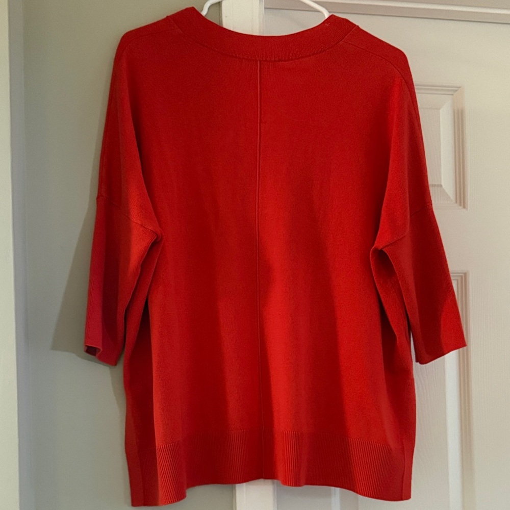 Orange V-Neck Sweater‎ - Picture 6 of 6